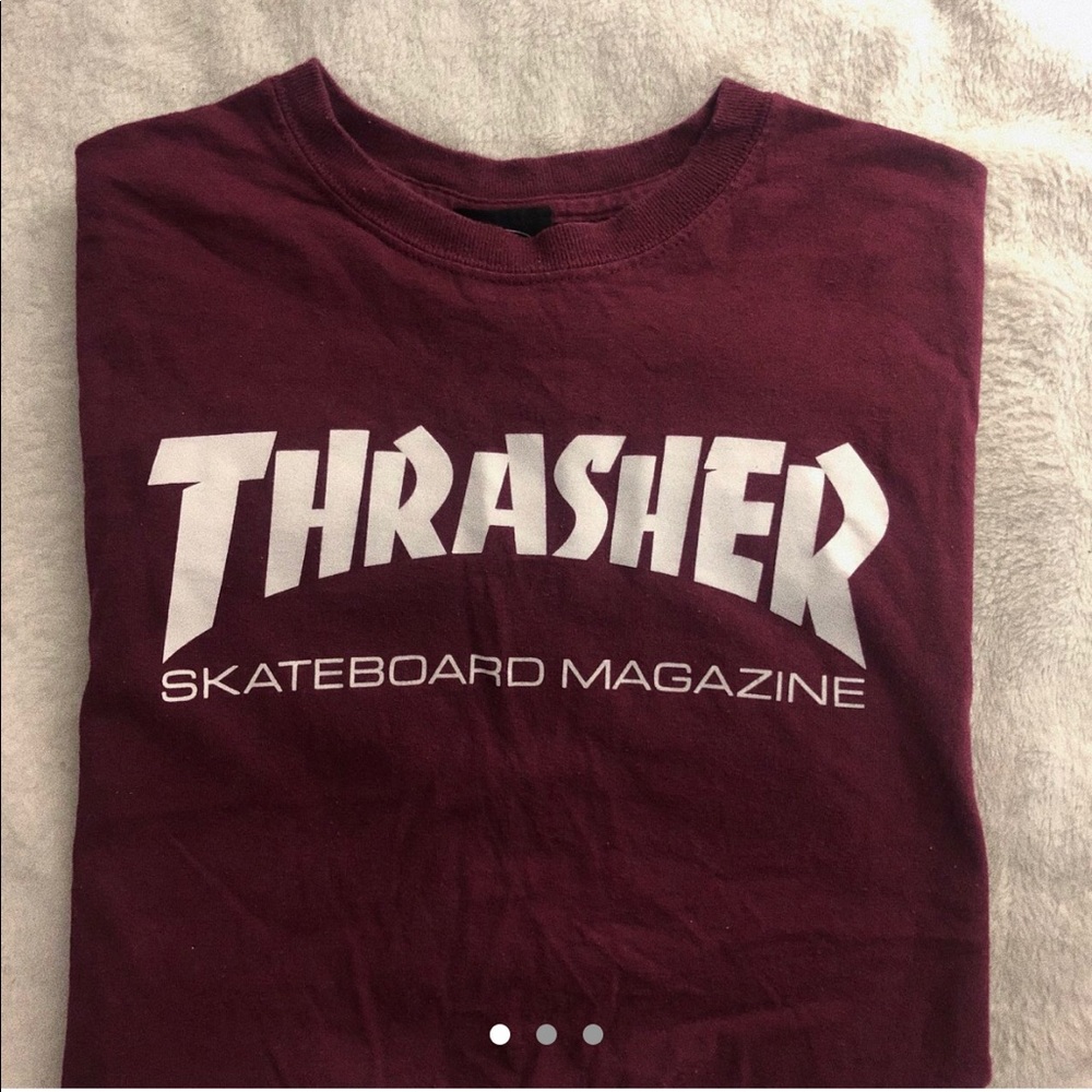 maroon thrasher tshirt